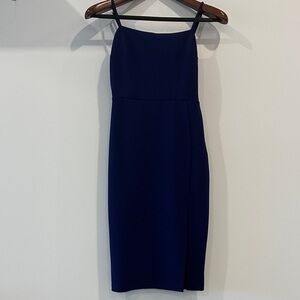 Express Cobalt Blue Bodycon Midi Dress